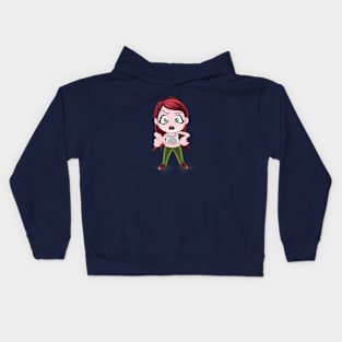 beautiful girls - cartoon character for young girls (choose your twin) Kids Hoodie